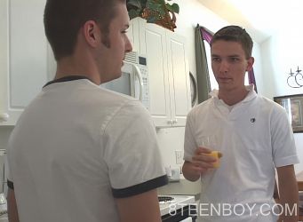 Twinks fucking in kitchen photo 1